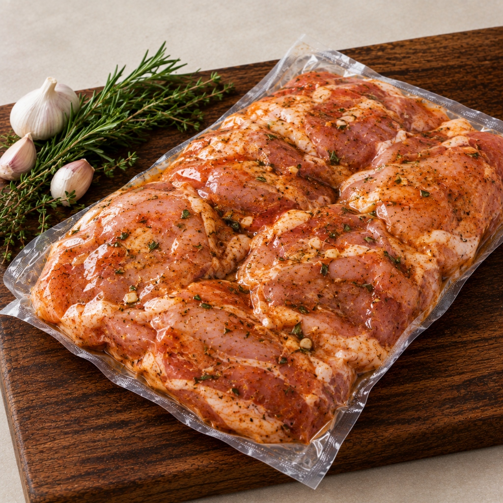 Coxa e Sobrecoxa Desossada Temperada (1kg)