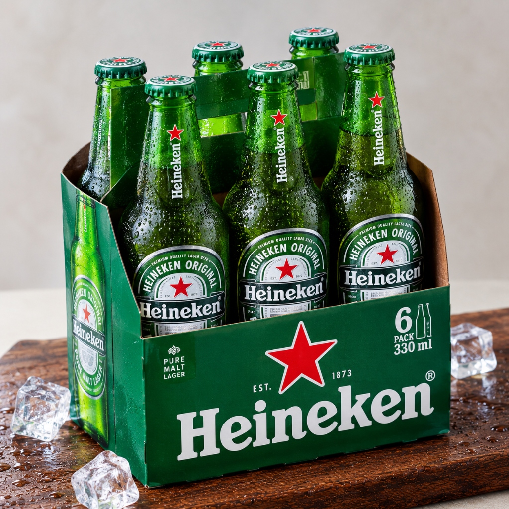 Pack Cerveja Heineken Long Neck (6 un 330ml)
